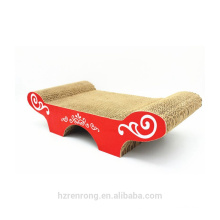 2018 New Style Corrugated Cardboard Cat Scratcher Cat House Bed Product SCS-7014